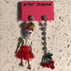 Betsy Johnson Fun & Flirty Skeleton Earrings